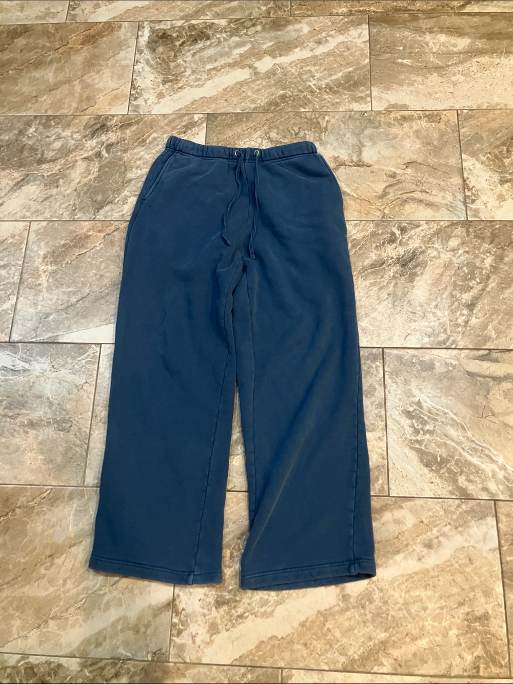 ELWOOD Core straight leg sweatpants dark blue